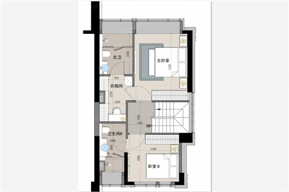 龍華金茂府4室2廳3衛160000元/平